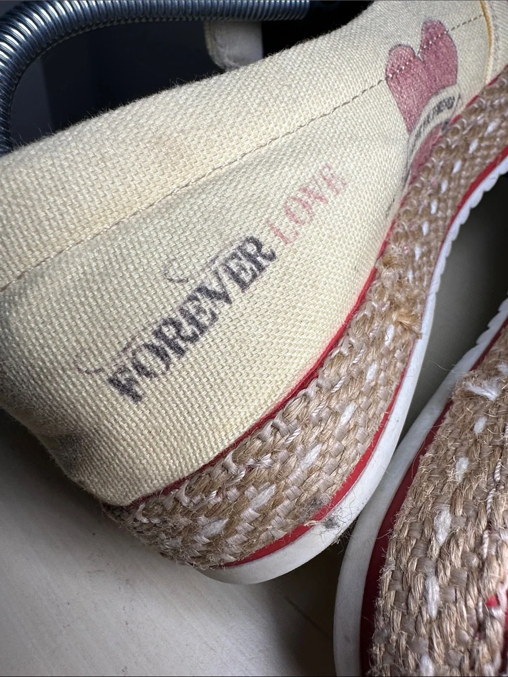 Goby forever love Skull Floral Canvas Slip-On cream Espadrilles